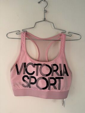 Victoria's Secret Pink Sports Bra with Black Victoria Sport Logo